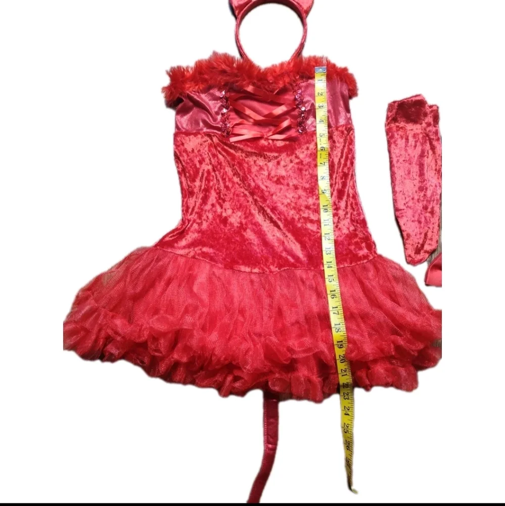 Spirit Halloween Child's Large Little Red Devil With Accessories Excellent Used